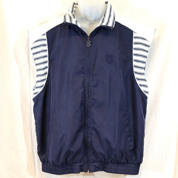 K Swiss Navy Blue Windbreaker Vest XL - Picture 2 of 12